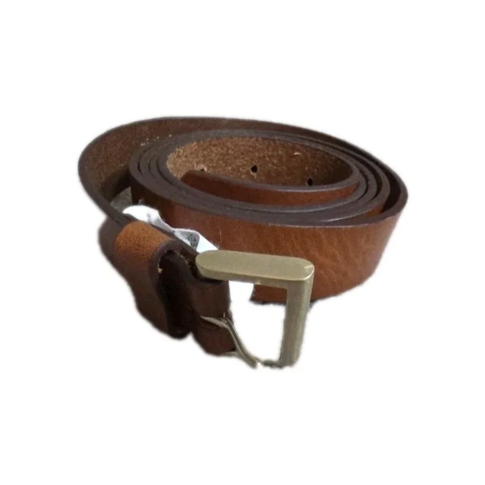 Lands' End Men's Leather Belt Brown Size 38-41, 1X  Preppy Classic